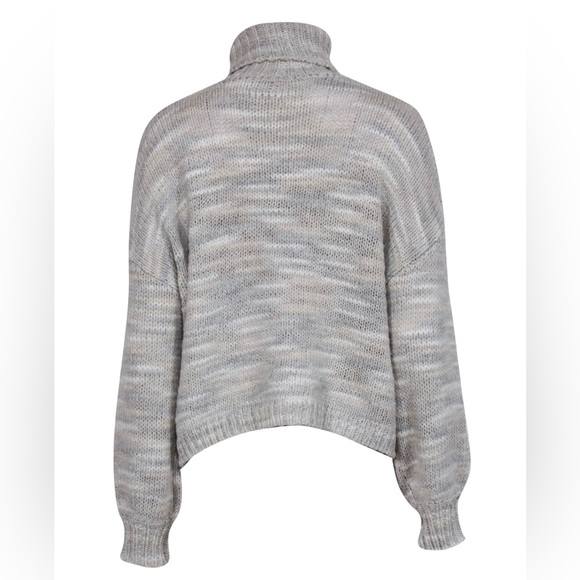 Cinq à Sept Valentina Turtleneck Sweater with Ostrich Feathers Size XS - Picture 3 of 10